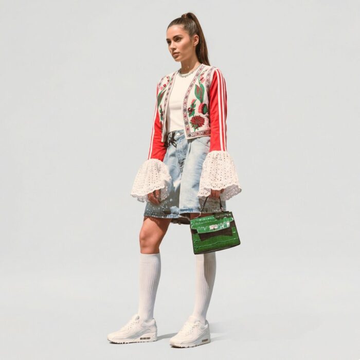 Gilet brodé Adidas reworked Aliona Sama