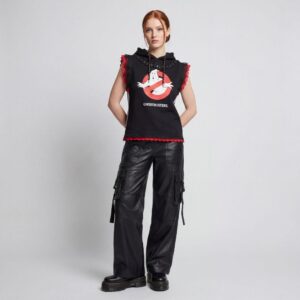 gilet hoodie Ghostbusters vintage upcyclé Aliona Sama