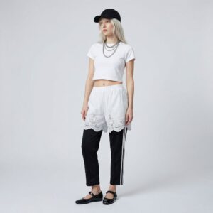 Combo pantalon-short Adidas upcyclé par Aliona Sama