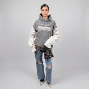 pull hoodie Marvel vintage upcyclé Aliona Sama